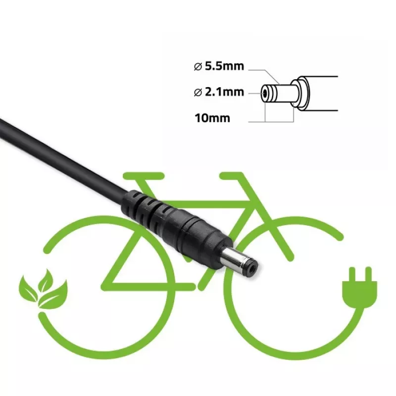 E-dviračio įkroviklis QOLTEC 50332 — 36V/42V išėjimas, 2A, 5,5×2,1 mm kištukas