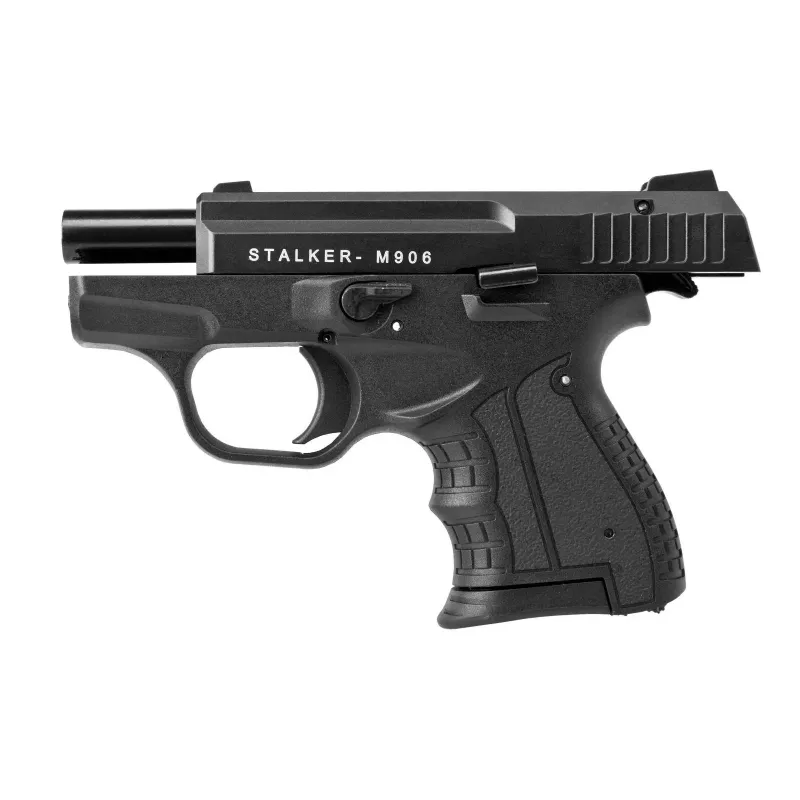 Signalinis šaudymo tuščiaisiais šoviniais pistoletas STALKER M906 BAS kalibras .22 Long Blank (6 mm) juodas
