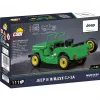 Konstrukcinis žaislas Cobi Jeep Willys CJ-2A žalias modelis 24517 – kaladėlių rinkinys