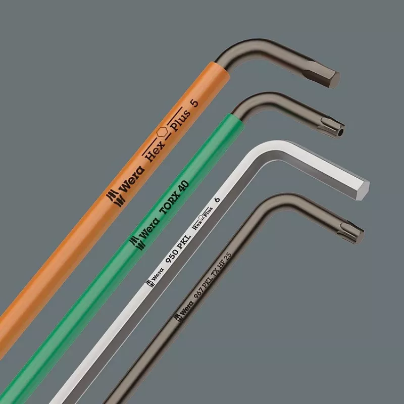 Wera 950/9 Hex-Plus 6 L formos šešiabriaunis raktas, metrinis, 9 vnt.