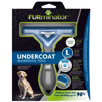 Šalinimo įrankis FURminator L trumpaplaukiams šunims, gamintojas FURminator — Maxi (26–44 kg), Juoda, 420 g
