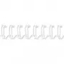Fellowes - Įrišimo viela - 8 mm - 34 žiedai - A4 (210 x 297 mm) - 50 lapų - Balta - 100 vnt. - skirta Fellowes WB 500 (53258)