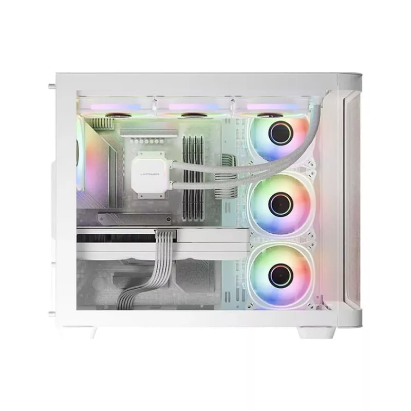Kompiuterio korpusas Midi LC-Power Gaming 8001W Pro-Storm Light, ATX, juodas