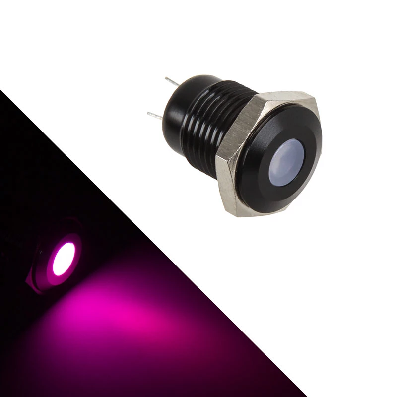 Mechaninis jungiklis su violetiniu LED apšvietimu Lamptron LAMP-SW2005-H