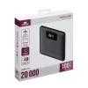 Išorinė baterija Rivacase VA1090 — 20000 mAh, 77 Wh, bendra išėjimo galia 100 W, 440 g