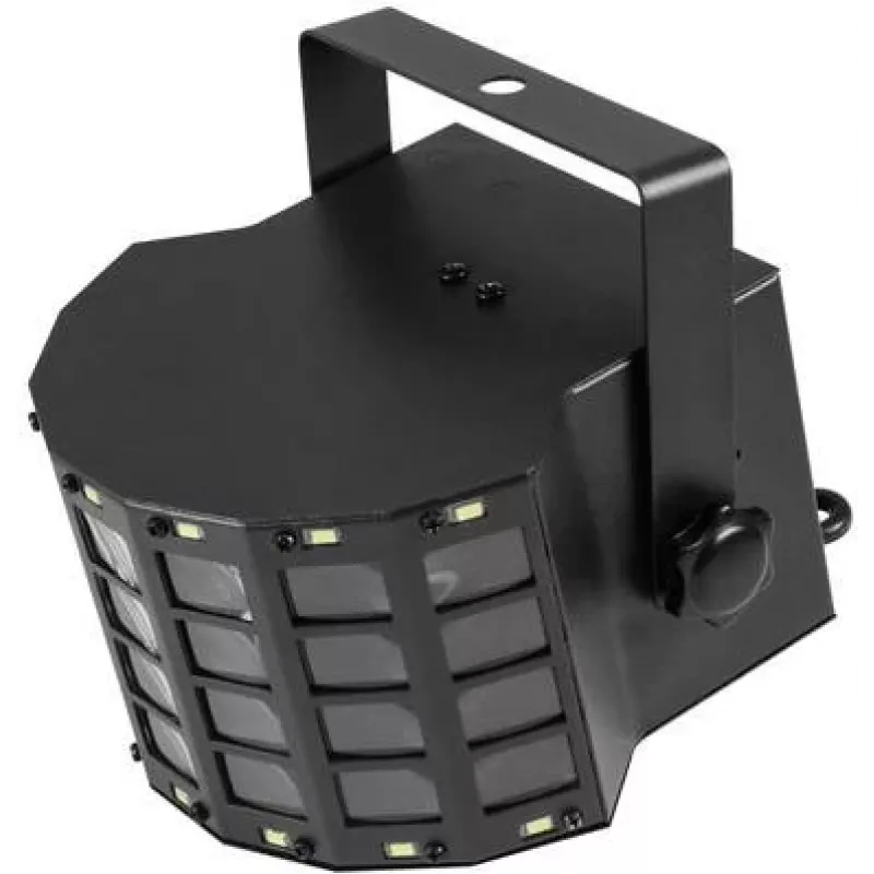 LED efektų šviestuvas EUROLITE Mini D-6 17 šviesos diodų — kompaktiškas scenos/stroboskopo efektų prietaisas