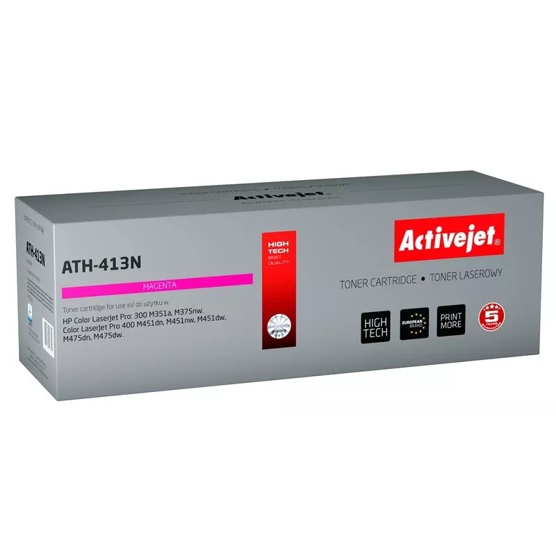 Rašalo kasetė ActiveJet ATH-413N, skirta HP 305A CE413A, purpurinė, 2600 puslapių, 1 vnt.