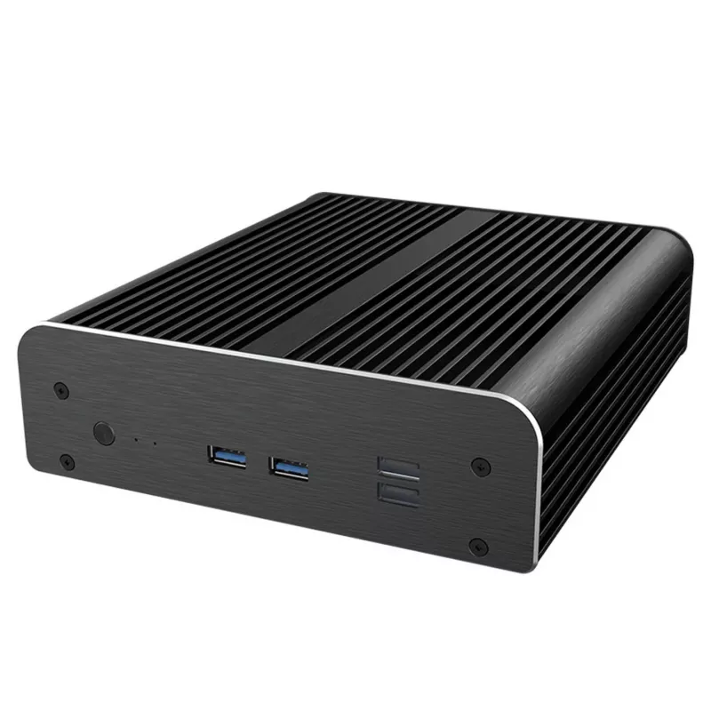 Kompiuterio korpusas Akasa Newton RC Compact belaidis korpusas, skirtas ASUS NUC 14 Pro, Mini ITX, juodas