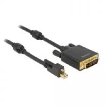 Vaizdo kabelio adapteris DeLOCK 83725 Mini DisplayPort į DVI-D 1m juodas