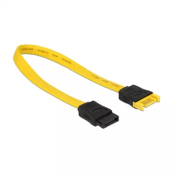 SATA laidas DeLOCK 83949 0,2 m SATA 7 kontaktų geltonas