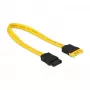 SATA laidas DeLOCK 83949 0,2 m SATA 7 kontaktų geltonas