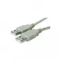 „Microconnect USBAA1“ USB laidas USB 2.0 1 m USB A pilkas