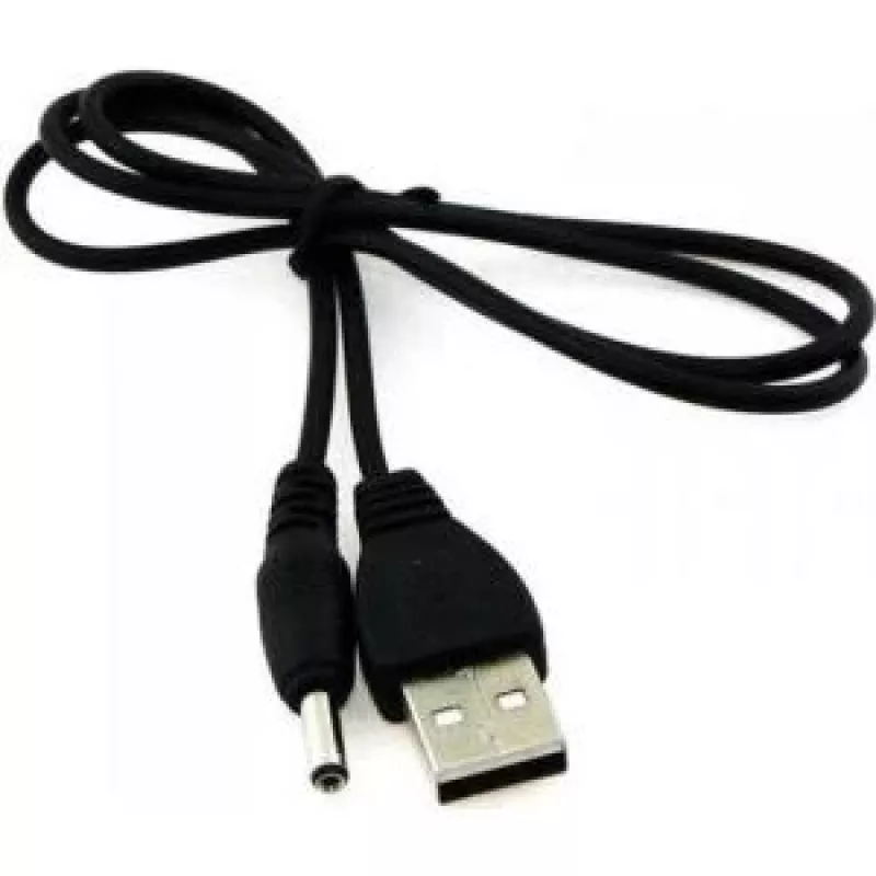 ALLNET USB_DC_5.5MM_1M universalus juodas maitinimo šaltinis ir įtampos keitiklis (USB_DC_5.5_90°_1m)