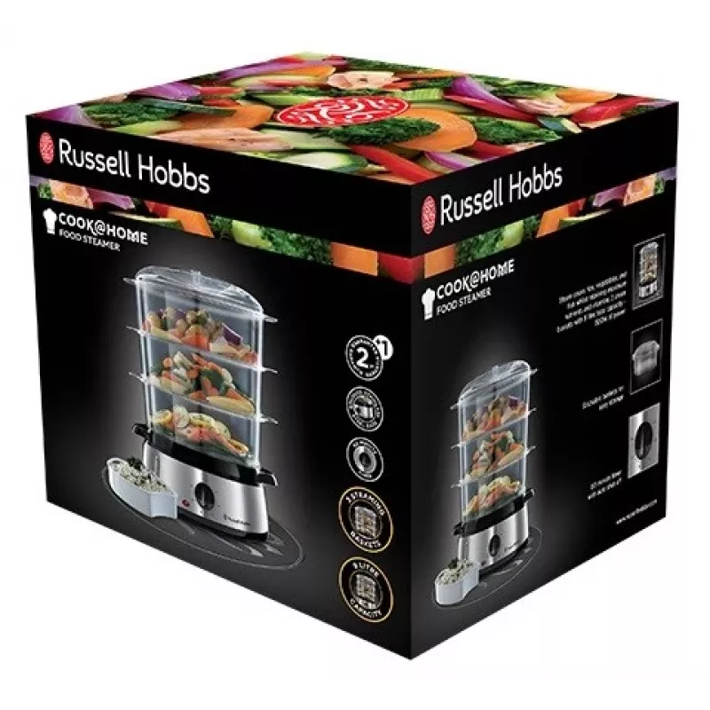 Garinis viryklė Russell Hobbs 19270-56, 3 krepšeliai, 9 L bendras tūris, 800 W, nerūdijantis plienas