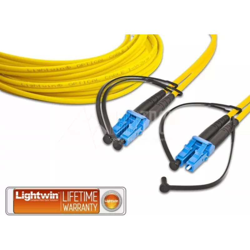 Lightwin High Quality Duplex LWL komutacinis kabelis, SM, LC - LC LWL komutacinis kabelis (LDP-09 LC-LC 0.25)