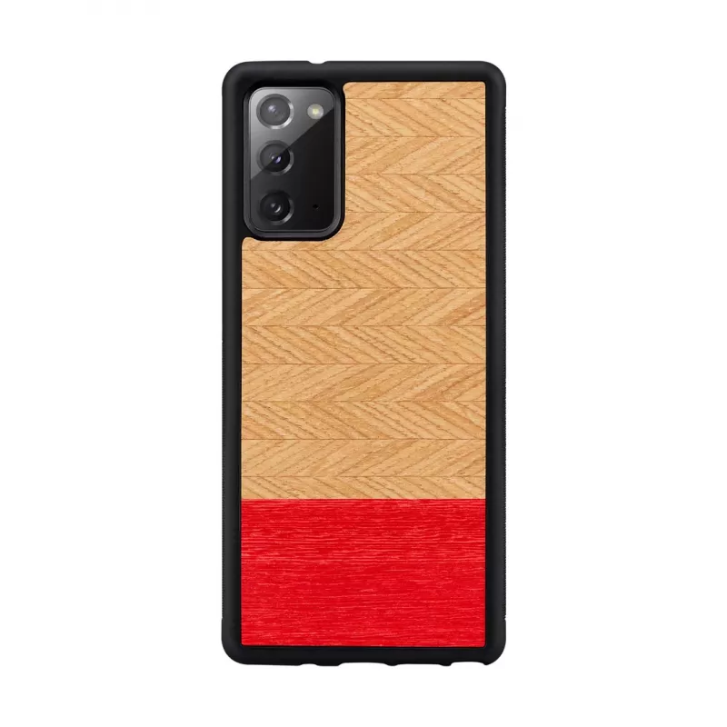 man and wood telefono dėklas Galaxy Note 20 Herringbone Azalea Juoda