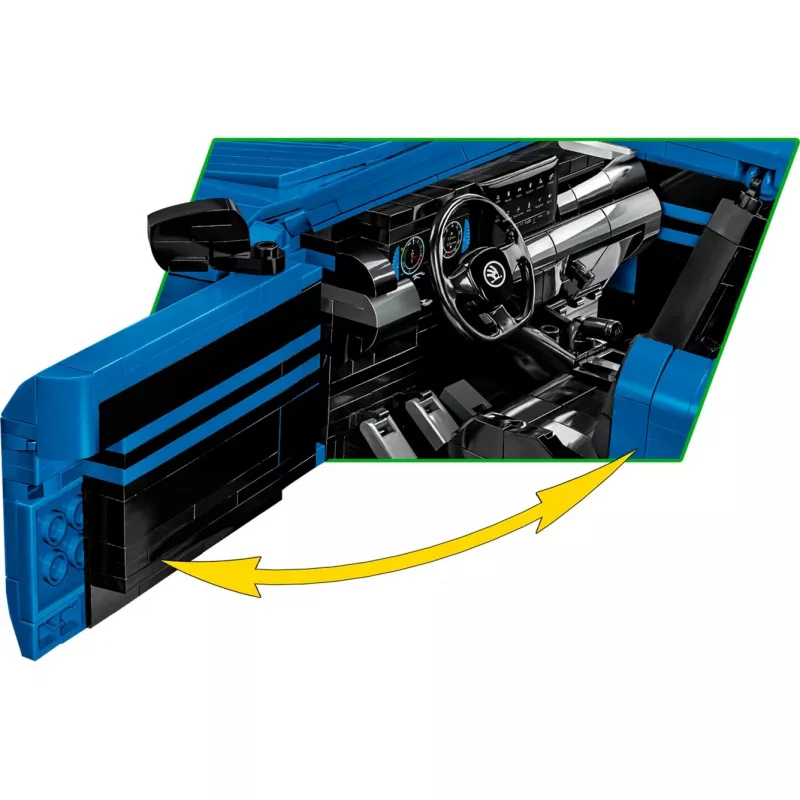 Statybiniai blokeliai Cobi Skoda Octavia RS modelis (2405 dalys), Amžius 10+, Juoda/Mėlyna