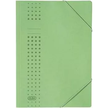 ELBA chic-elastinis segtuvas kartoninis, A4, žalia (33470 GN)