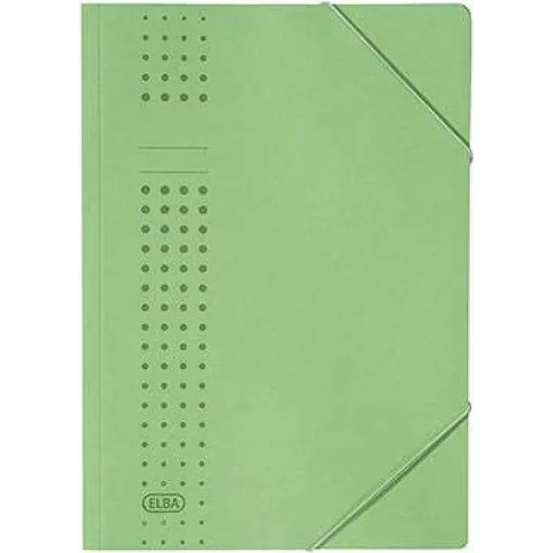 ELBA chic-elastinis segtuvas kartoninis, A4, žalia (33470 GN)