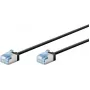 Goobay Ultra-Flexible CAT 6A komutacinis kabelis plonas U/FTP juodas - itin trumpas kištukas (74316)