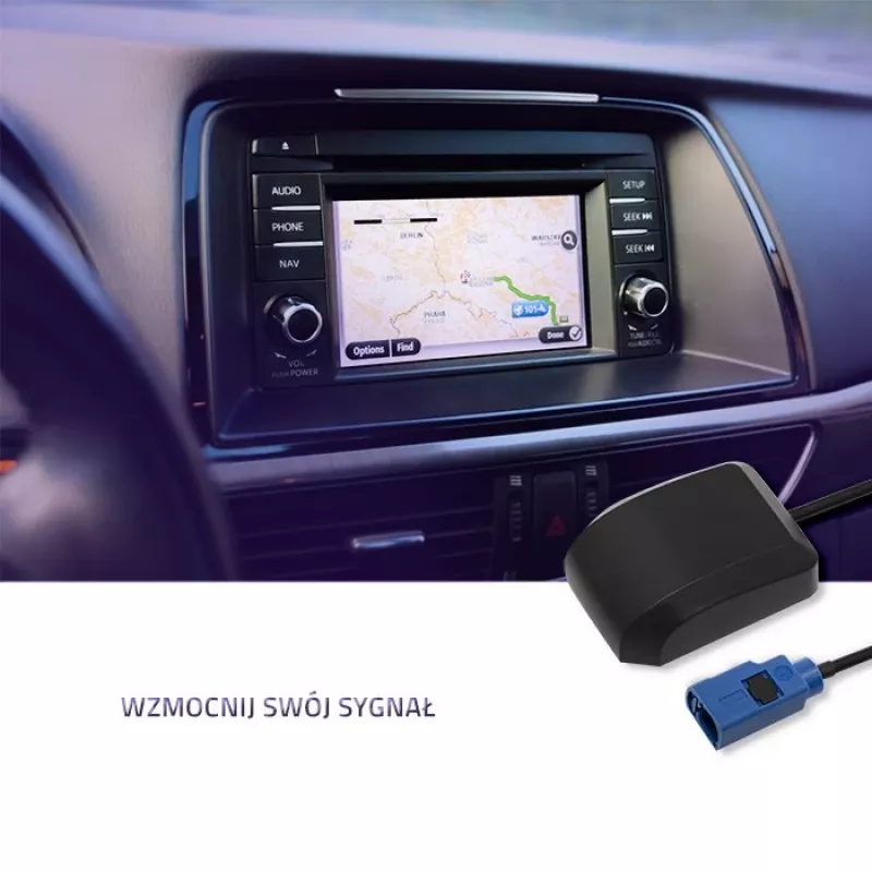 Lauko GPS antena QOLTEC 57038 28 dBi – didelio stiprinimo išorinė antena GPS signalui priimti