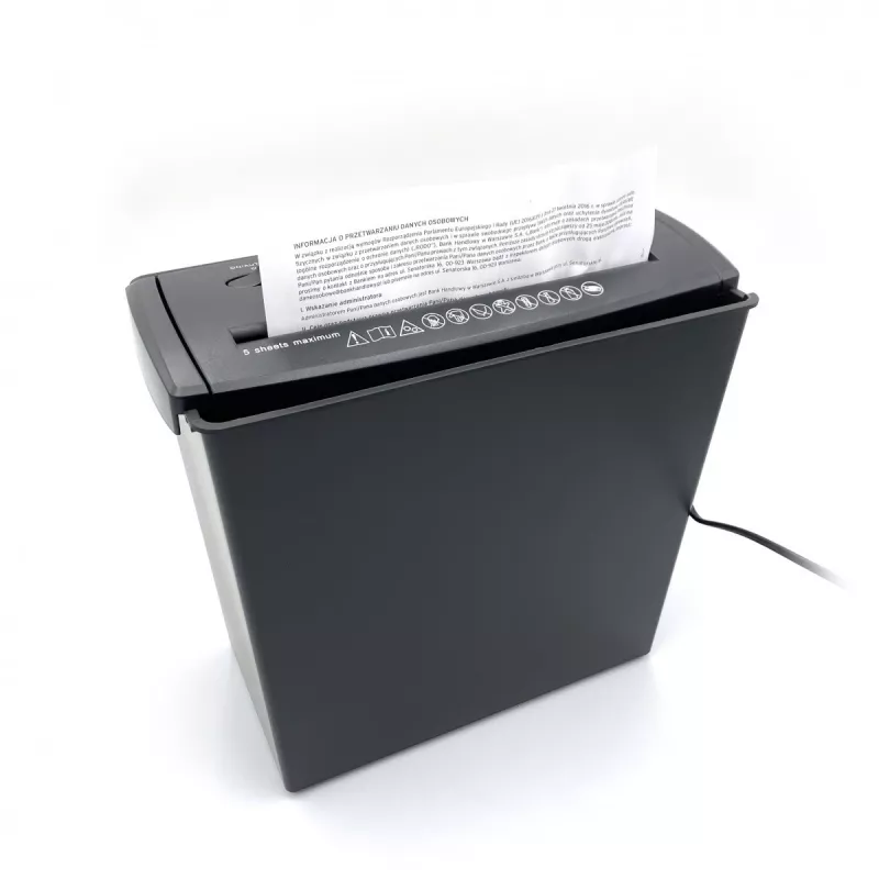 SHREDDER - Dokumentų Smulkintuvas. Smulkina Popierių, Foliją, CD/DVD Diskus, Kreditines Korteles. (MT215)