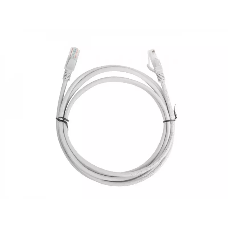 Tinklo kabelis LANBERG PCU6-10CC-0200-S Cat6 U/UTP RJ-45 2 m Pilkas