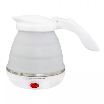 Elektrinis virdulys ESPERANZA EKK023 — 0,5 L, 750 W, balta, nerūdijantis plienas ir plastikas