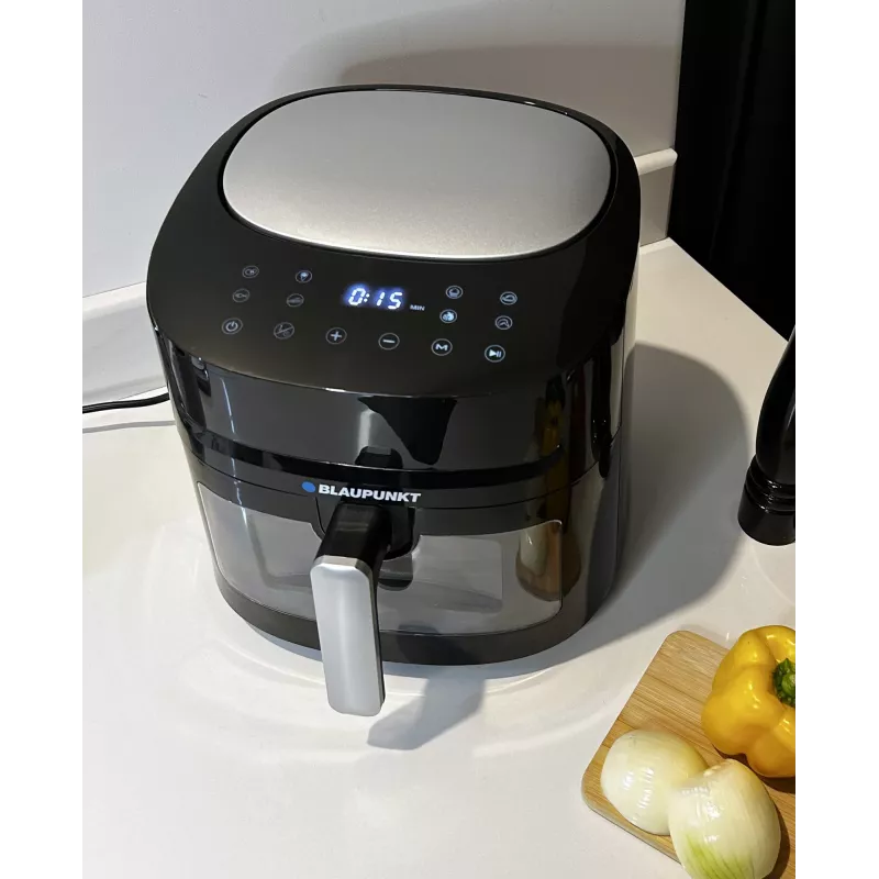 Oro gruzdintuvas BLAUPUNKT AFD712 — 7,2 L talpa, 1800 W, skaitmeninis lietimui jautrus valdymas, 40–200 °C, 60 min laikmatis