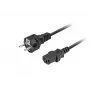 Maitinimo kabelis LANBERG CEE 7/7 į C13 (C320) 1,8 m, tiesus, juodas