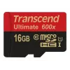 Transcend microSDHC MLC 16GB Class 10 UHS-I 600x + SD adapteris