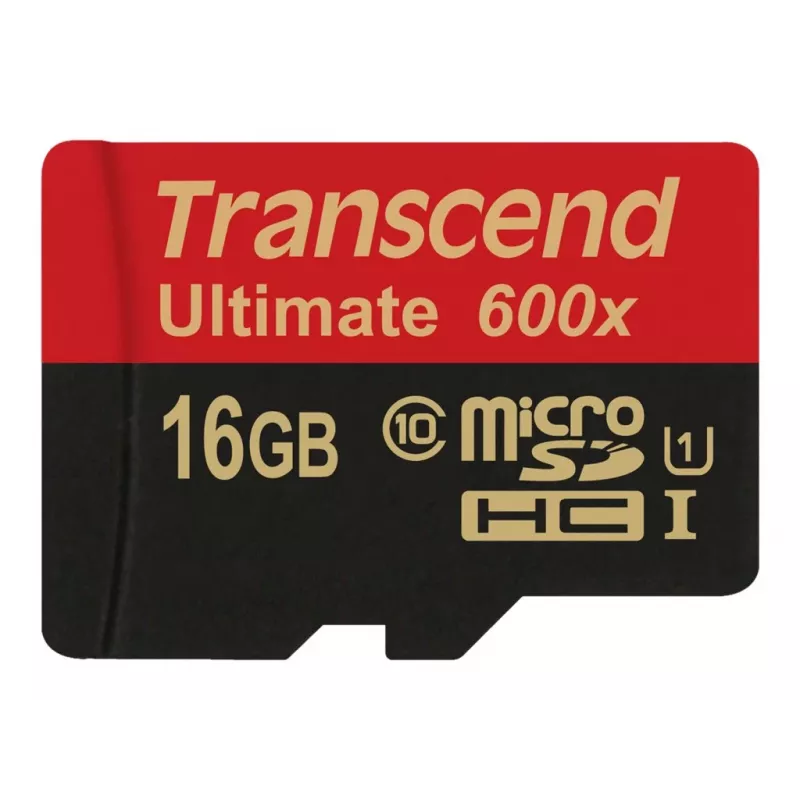 Transcend microSDHC MLC 16GB Class 10 UHS-I 600x + SD adapteris