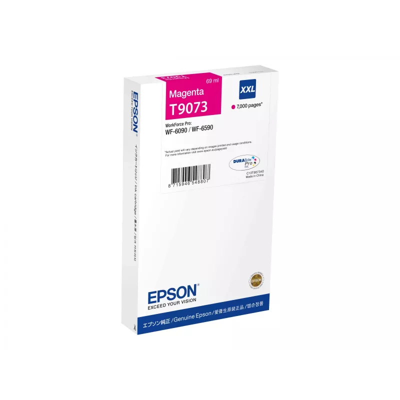 Rašalo kasetė Epson C13T90734N Originali itin didelės talpos purpurinė – iki 7000 puslapių