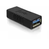 DELOCK USB 3.0-A adapteris USB-A į USB-A juodas, USB 3.0 duomenų perdavimas
