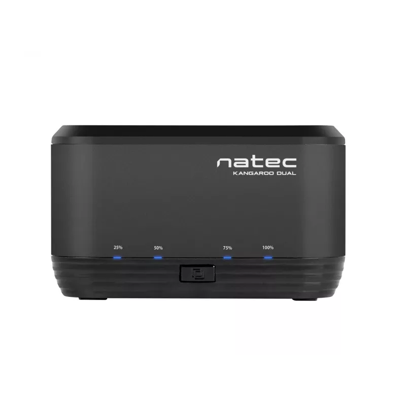 HDD prijungimo stotelė 2,5/3,5 USB 3.0 Natec Kangaroo Dual, klonavimo funkcija, maitinimo adapteris