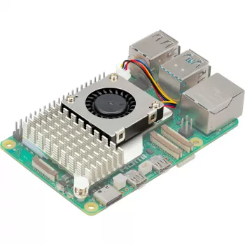 Raspberry Pi 5 priedas – aktyvus aušintuvas, ventiliatorius Raspberry Pi 5 (RPI5-ACOOL)