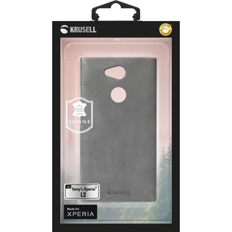 Dėklas Krusell Sunne Sony XPERIA L2 14 cm (5,5 colio) pilkas
