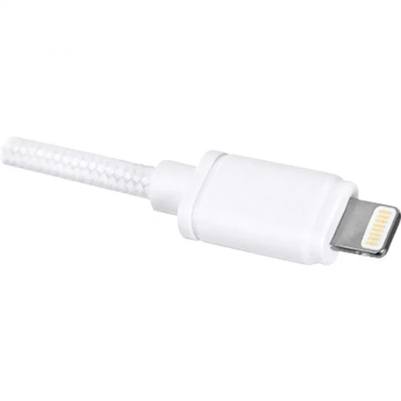 USB 2.0 adapterio laidas, USB-A kištukas > Lightning kištukas (balta, 2,0 metro)