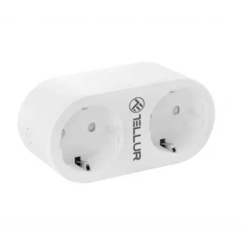 Tellur WiFi AC Dual Plug, energijos rodmenys, 16A, 2400W