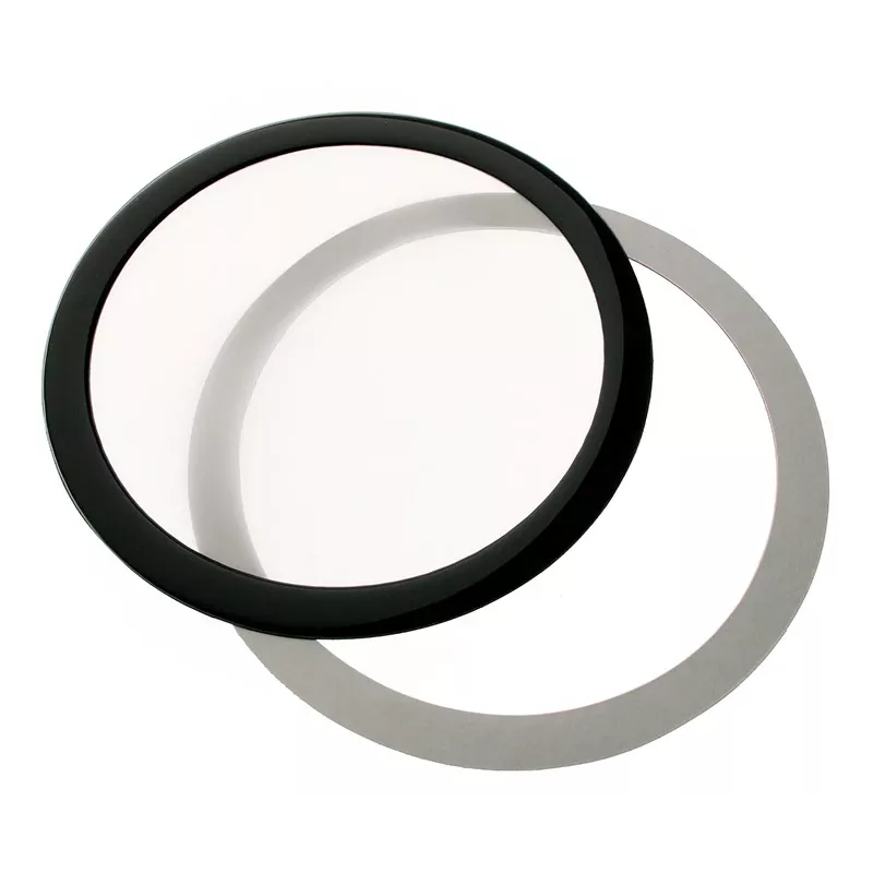 DEMCiflex dulkių filtras 225mm, apvalus - juodas/baltas