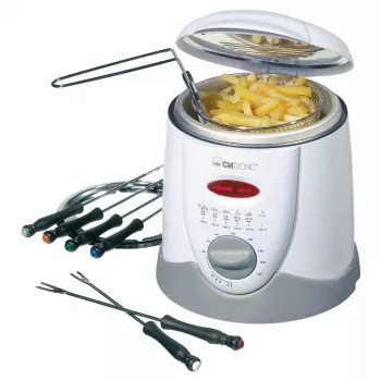 Clatronic FFR 2916 Single 1 L Stand-alone 900 W Deep fryer Pilka, White