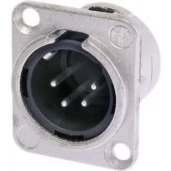 Neutrik NTR-NC4MDL1 - -30 – 80 °C - juoda - sidabrinė - UL - UL 94 HB - IEC 61076-2-103 - IP 40 - IEC 68-2-20 (NC4MDL1)