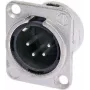 Neutrik NTR-NC4MDL1 - -30 – 80 °C - juoda - sidabrinė - UL - UL 94 HB - IEC 61076-2-103 - IP 40 - IEC 68-2-20 (NC4MDL1)
