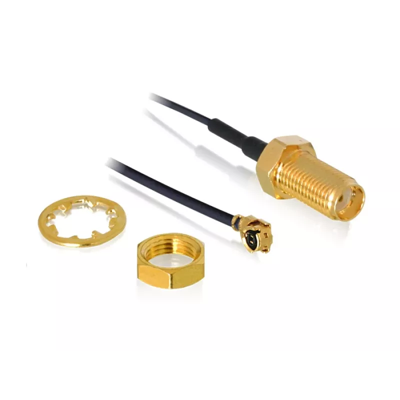 Koaksialinis kabelis DeLOCK 88824 0,35 m MHF (I-PEX) RF SMA juodas