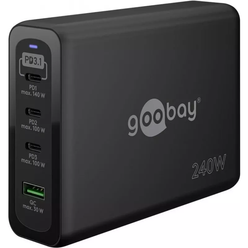 Wentronic goobay Multiport Fast Charger USB-C PD GaN 240W (65885)