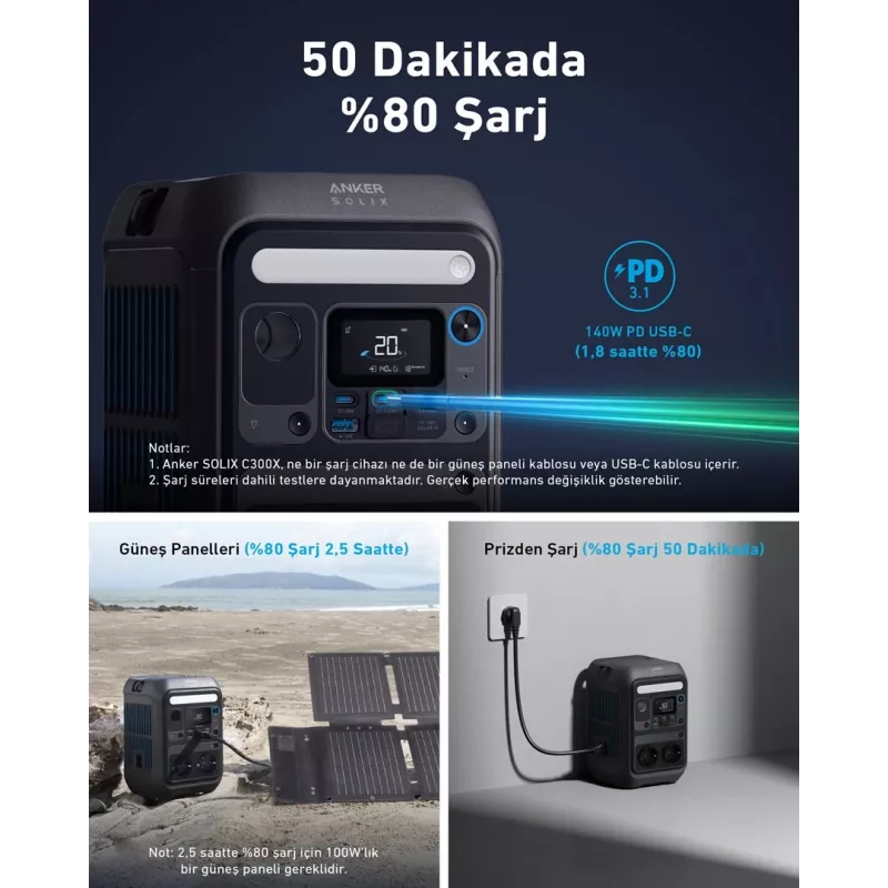 Anker SOLIX C300X nešiojama elektrinė 7 LiFePO4 90000 mAh