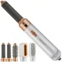 Karšto oro formuotojas Profi-Care 331321 balta-rožinė — 4 viename daugiafunkcis formuotojas, 5 priedai, 1000 W, 3 šilumos nustatymai