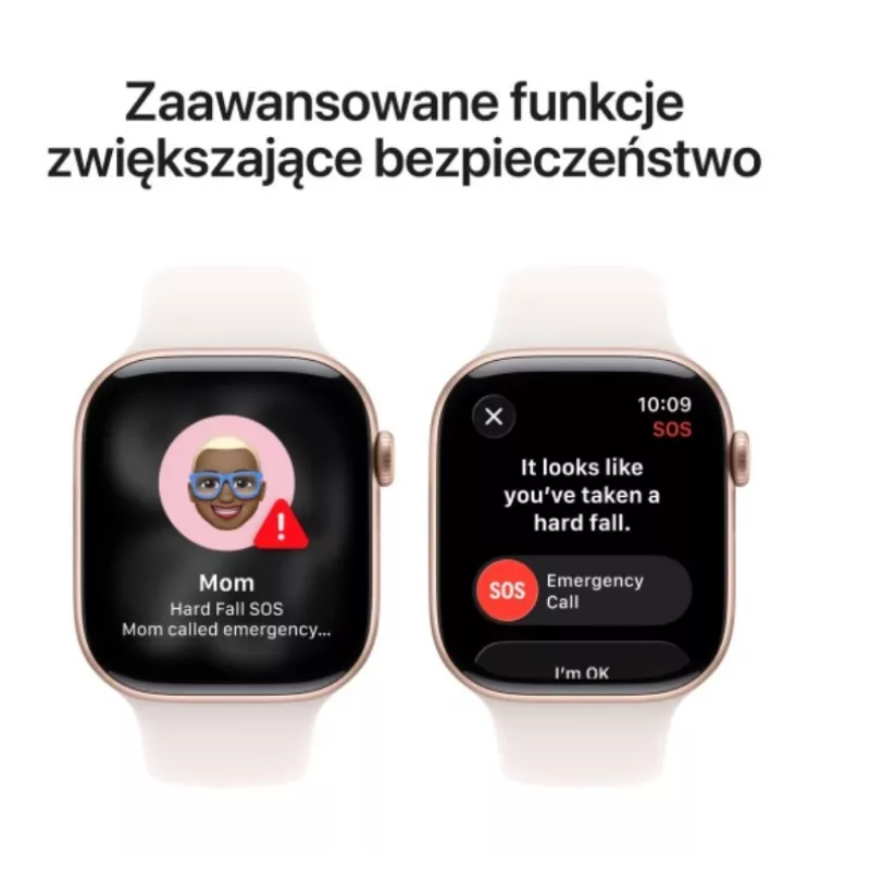 Apple Watch Series 11 GPS 46mm rožinio aukso aliuminio korpusas su šviesiai rožiniu sportiniu dirželiu S/M