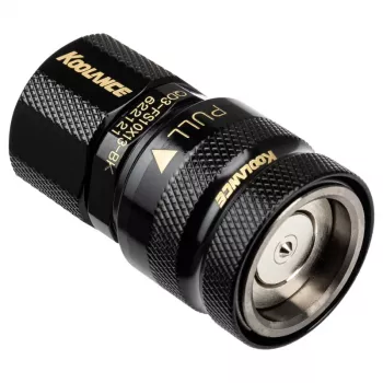 Koolance QD3 greito atjungimo tiesi moteriška jungtis 13/10 mm - be išsiliejimo, juoda