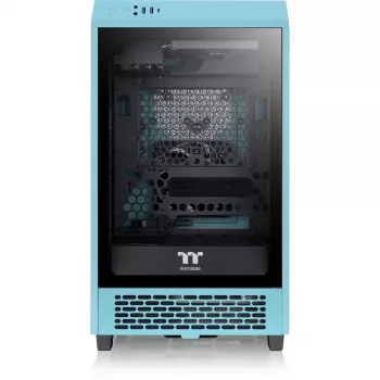Thermaltake The Tower 200 turkiozinis grūdintas stiklas